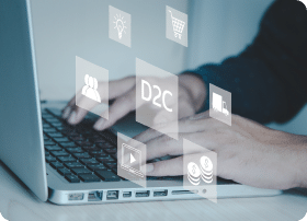 SEO professional looks at technical SEO components of a website on a laptop.