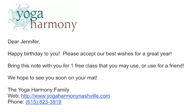 personalization example