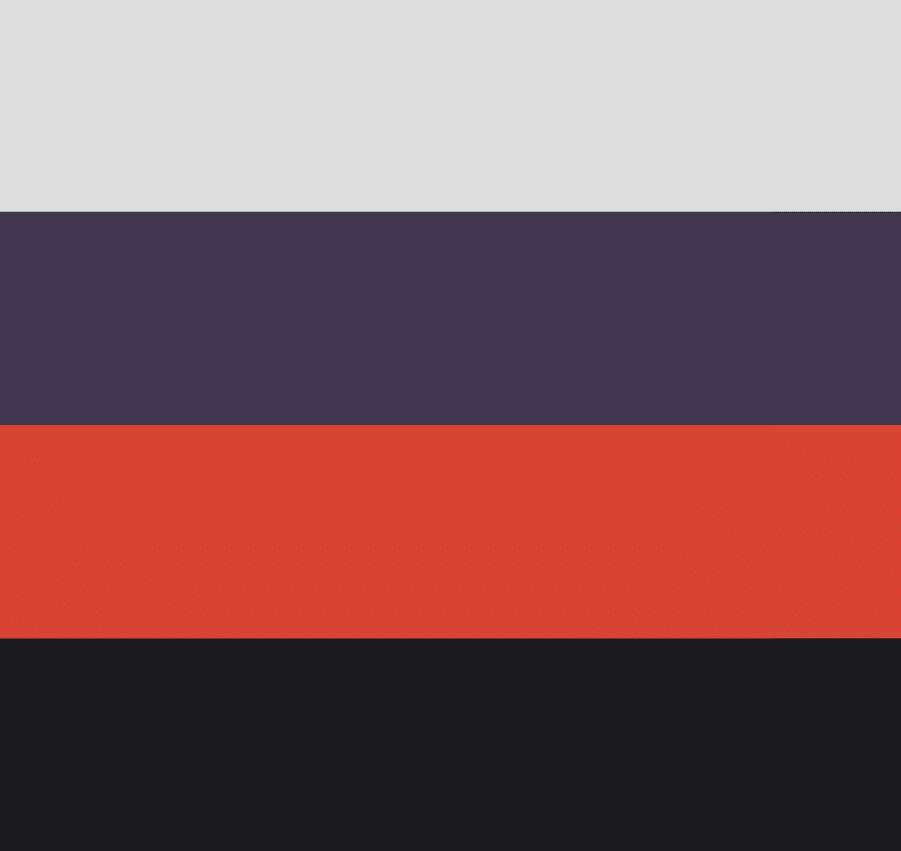Grey, Navy, Red and Black horizontal rectangles depicting brand colors of JTE Solar