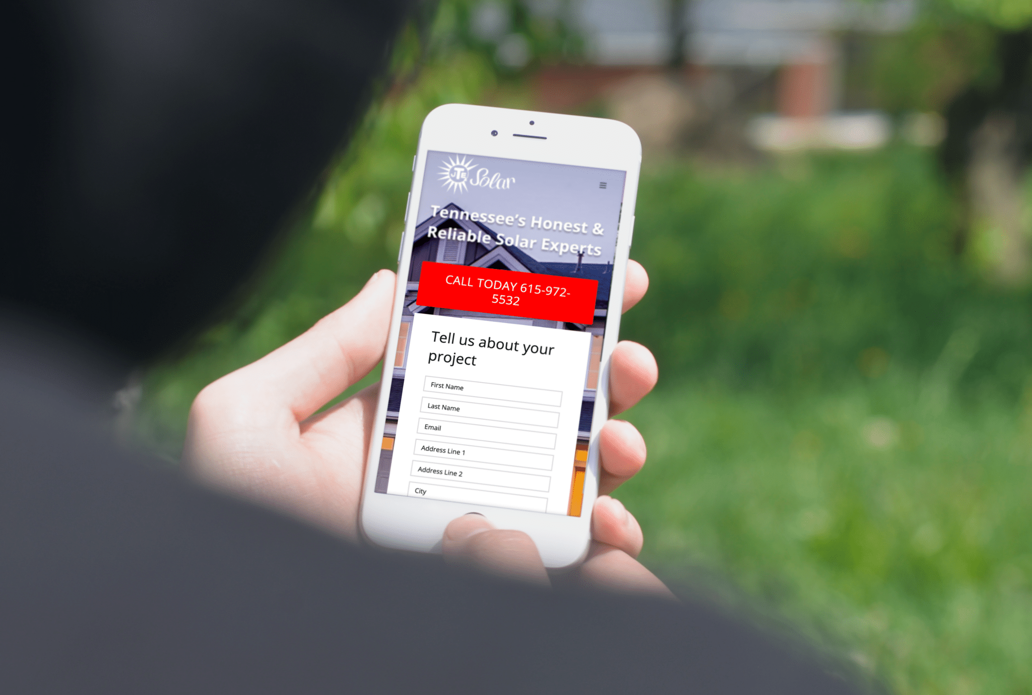 Person holds their cellphone, scrolling Swaggerty's Sausage mobile app, looking at recipes.