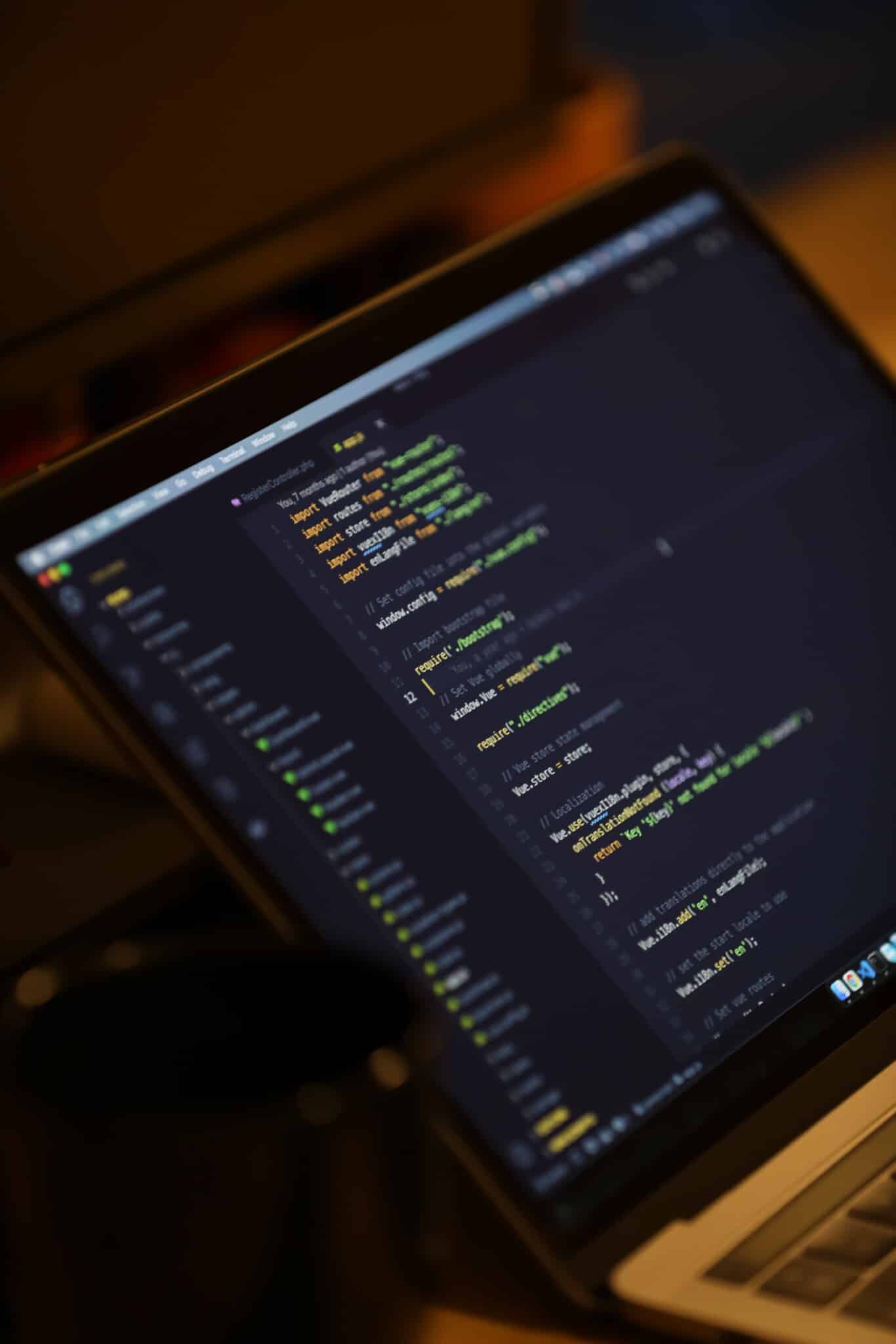 Laptop screen with website development for InstellaTriage website design plan.