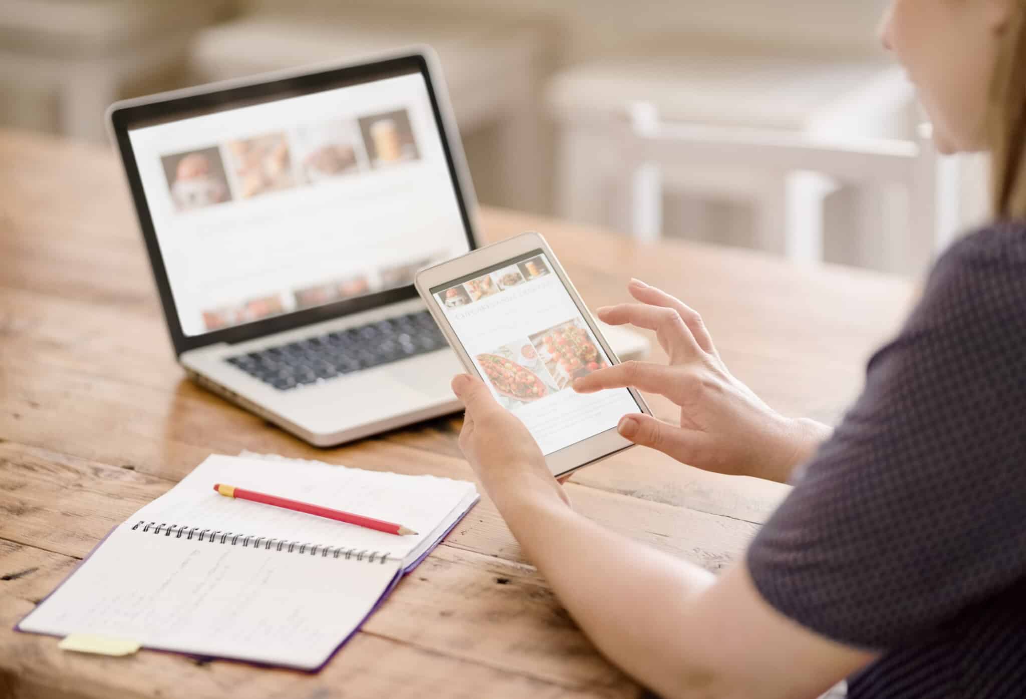 Manual content audit of websites content, looking at both desktop and mobile view.