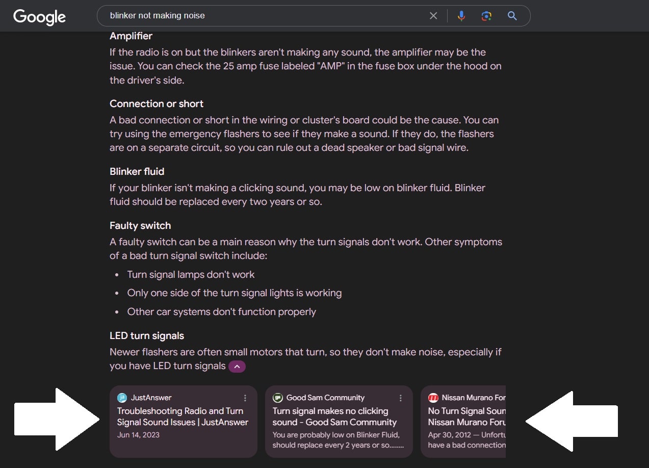 Links are displayed at the bottom of the AI Overview.